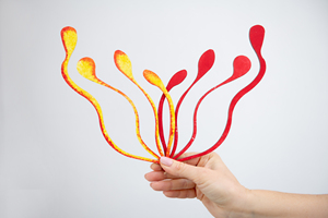 Thème de la nature contemporaine Motif scénique Forme irrégulière Gouttes colorées en fibre de verre Objets décoratifs Décoration de la maison - Product Image 4