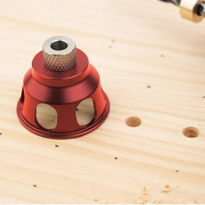 Localizador de perforaciones verticales para agujeros ciegos en carpintería, tabla de perforación de punto fijo para agujeros rectos, herramienta para instalación de muebles y bricolaje de cajas - Product Image 6