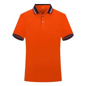 库存办公室t恤男士马球红色衬衫服装餐厅员工制服女士马球 - Product Image 1