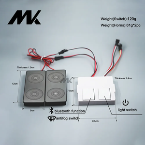 Thông minh 12V 5A 60 wát LED Gương phòng tắm với cảm ứng đôi cảm ứng CCT cảm biến thiết bị chuyển mạch và được xây dựng trong loa - Product Image 2