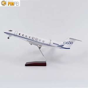 Modelo de Avión LED Desmontable, Jet de Negocios a Escala 1/75, Prototipo de Gulfstream G650 con Soporte, Personalizado - Product Image 3
