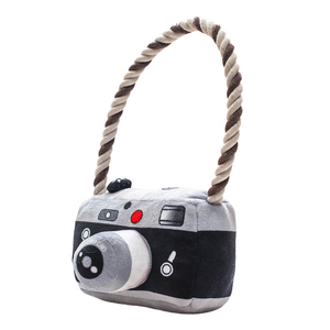 Jouet pour chien écologique et imperméable en peluche et corde de coton, design <span class=keywords><strong>appareil</strong></span> <span class=keywords><strong>photo</strong></span>, pour la dentition, avec sons, anti-ennui pour chiots et chiens - Product Image 3