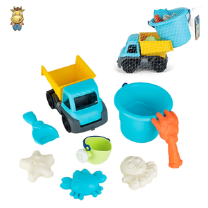 Ensemble de seaux de plage pour enfants, 8 pièces, avec camion à benne basculante, pinces à crabes, moules d'animaux marins - Product Image 4