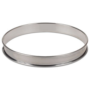 <span class=keywords><strong>Stampo</strong></span> per <span class=keywords><strong>crostata</strong></span> di uova in acciaio inossidabile 90x20mm con bordo arrotolato - Product Image 5