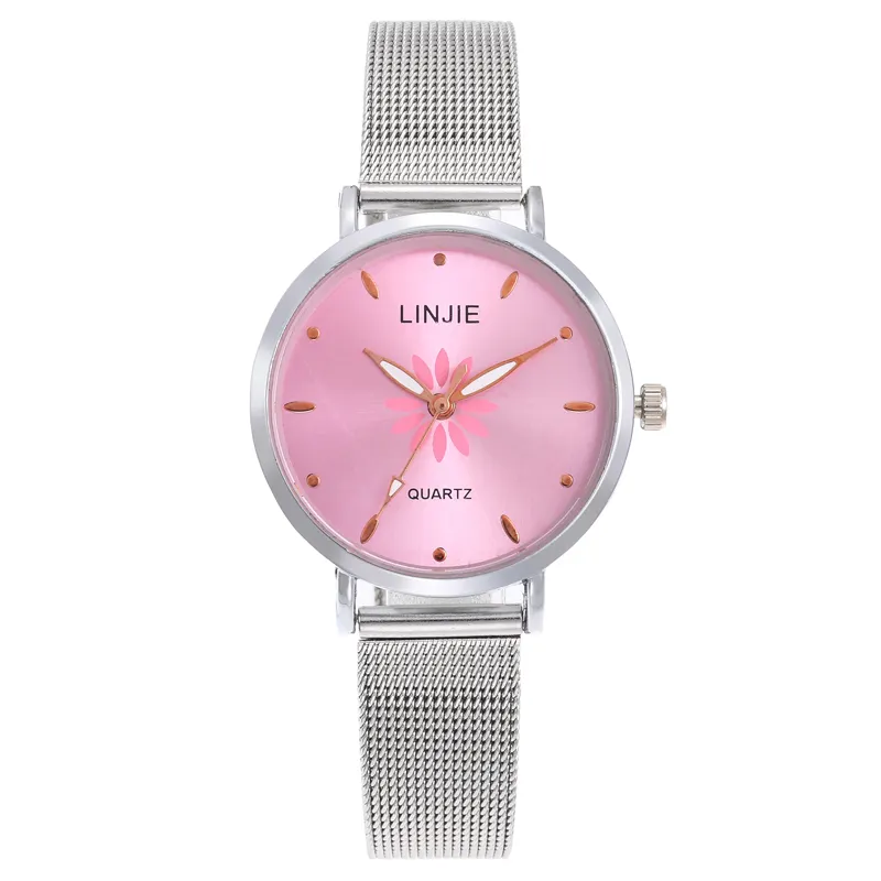 4073 Women Bracelet Watches Top Brand Fashion Casual Quartz Full Steel Round Dial Female Wristwatch
