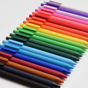 Juego de bolígrafos de plástico con tinta de Gel, multicolor, con logotipo personalizado, venta al por mayor, 20 unidades/juego, 2023 - Product Image 1
