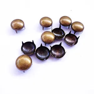 Cheap Price Antique Brass Round Prong Nailhead Stud Rivet with 4 Claws