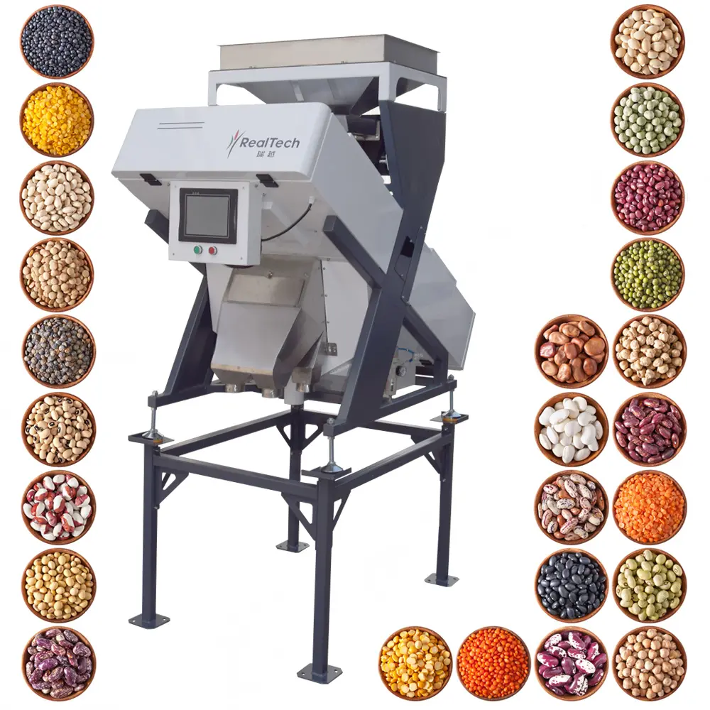 Anhui RealTech máquina de classificação óptica de cores de arroz parboilizado, arroz, cereais, feijão, nozes, sementes, máquina de classificação de cores