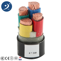 Nyy tegangan rendah 4x95mm2 4x25mm2 300 mcm kabel listrik tembaga PVC harga