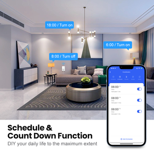 Interruptores de Luz Táctiles Inalámbricos Inteligentes para el Hogar con Wifi Tuya de 1/2 Grupo, Enchufe Inteligente Brasileño y Interruptores Compatibles con <span class=keywords><strong>Alexa</strong></span> y Google Home - Product Image 4
