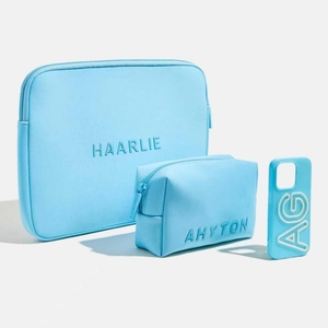 8oz vải dập nổi logo Du Lịch Túi tổ chức vải phụ nữ đi du lịch vệ sinh cá nhân Túi xách tay mỹ phẩm trang điểm công cụ lưu trữ túi - Product Image 4