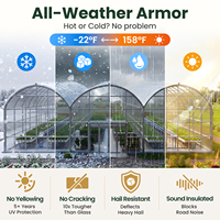 Panneau alvéolaire en polycarbonate à double paroi, résistant aux UV et imperméable, prix usine, pour puits de lumière