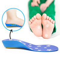 Enfants orthèse course marche athlétique Inserts doux PU mousse Gel talon coussin fasciite plantaire pied plat enfant semelle intérieure