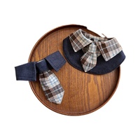 Écharpe triangulaire de luxe en tissu non tissé pour chat et chien, motif écossais, faite à la main, avec accessoire nœud papillon polyvalent pour Halloween et toutes les saisons