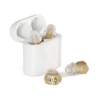 Aides auditives LingDong Mini CIC rechargeables avec batterie Li-on, réduction intelligente du bruit, invisibles, intra-auriculaires, kit d'accessoires pour personnes âgées