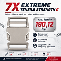 Boucle latérale en métal robuste, résistance à la traction 7X, anti-friction, sans décoloration, pour sac messager ou bandoulière