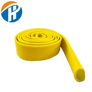 Hot Sale Braided High Temperature Resistance Nelectrical Coated Silicone Fiberglass Insulation Sleeve