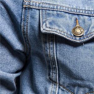 Nouvelle tendance mode, vente en gros d'usine, veste en jean respirante pour hommes, streetwear printemps-automne - Product Image 4