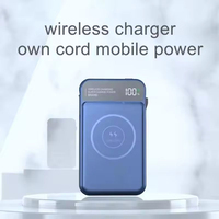 Batterie externe portable 10000mAh avec écran LCD, chargeurs sans fil magnétiques avec câbles intégrés, chargeur de téléphone portable Iphone