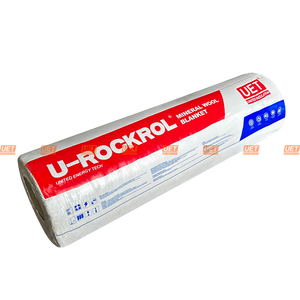 Rouleaux de <span class=keywords><strong>laine</strong></span> minérale CE 80 kg/m3 50 mm A1 ignifuges pour isolation thermique de toiture avec revêtement en aluminium, isolation phonique, couverture en <span class=keywords><strong>laine</strong></span> de roche - Product Image 3