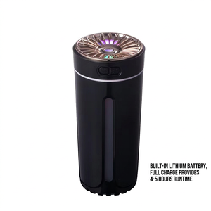Humidificateur de voiture mini USB 300 ml en plastique portable avec lumière LED pour utilisation en véhicule - Product Image 4