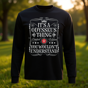 T-shirt à manches longues avec le nom d'Odysseus, c'est une chose qui ne t'échappera pas, tu ne l'aurais pas compris, édition limitée - Product Image 3