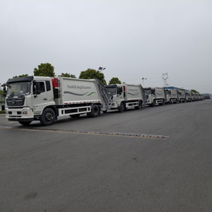 Camion benne à benne arrière diesel 6x4 de grande capacité pour la collecte des déchets domestiques, norme Euro 3 - Product Image 2