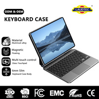 Support flottant en aluminium avec clavier magnétique sans fil et trackpad pour iPad Pro 13 pouces, vente en gros personnalisée