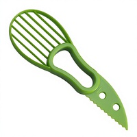 Pp Plastic 3-In-1 Avocado Mes Snijmachine Corer Cutter Met Deksel Huis Accessoire Voor Groentegereedschap