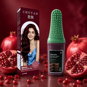 Tinte para el Cabello de Marca Privada OEM ODM, 200 ml, Color Borgoña, Aplicador de Peine, Calidad de Salón, Directo de Fábrica - Product Image 1