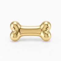 Nouveau style de collier médaillon personnalisé en cuivre plaqué or, pendentif accessoire DIY ouvrable pour animaux de compagnie, design creux chien avec verre
