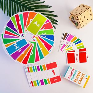 Tarjetas de Aprendizaje con Patrones Coloridos para Niños Pequeños, Tarjetas de Vocabulario con Sonido, Juguete Educativo <span class=keywords><strong>Montessori</strong></span>, Regalo para Niños - Product Image 2