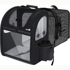 Échantillon Gratuit Grand Sac à Dos Pliable en Fer avec Fenêtre en Maille Respirante pour Animaux de Compagnie, Sac de Transport Confortable pour Petits Chiens et Chats - Product Image 6