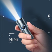 Mini linterna táctica LED linterna recargable T6 linterna de bolsillo súper brillante resistente al agua 2 modos para acampar senderismo