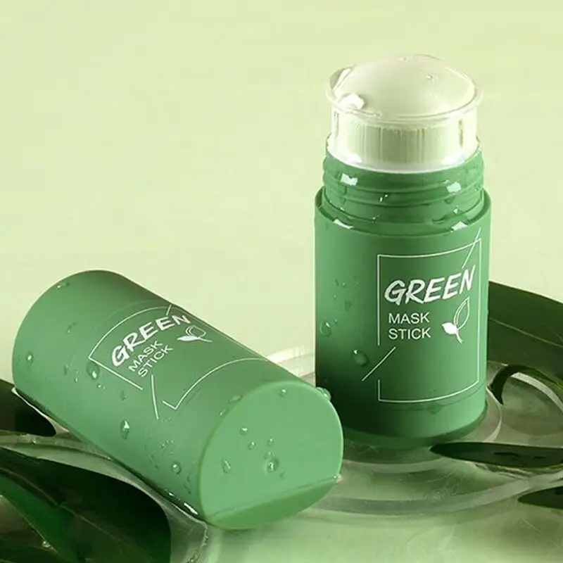 Biologisch Gezichtsmasker Schoonheid Huidverzorging Private Label Reiniging Whitening Groene Thee Modder Gezicht Klei Masker Stick