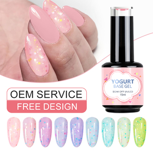 Mẫu miễn phí cao su cơ sở Gel đánh bóng nhãn hiệu riêng bán sỉ giá 10ml màu cao su cơ sở gel sơn móng tay - Product Image 5