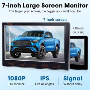 Arabalar Van SUV kamyon için 7 "dokunmatik anahtar geri görüş kamerası-<span class=keywords><strong>1080P</strong></span> HD gerçek zamanlı görüntü su geçirmez - Product Image 5