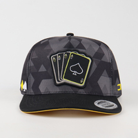 Nouvelle Casquette de Baseball Réglable à 5 Panneaux avec Broderie 3D Personnalisée Camouflage Pique de Poker – Fabricant Usine
