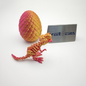 Pièces imprimées en 3D en PLA, ensemble de jouets œuf de dragon couleur personnalisée, styles d'impression 3D durables pour collectionneurs, modèle STL, tolérance 0,05 mm - Product Image 3