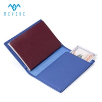 Funda de Pasaporte VIP de Cuero Genuino Personalizada con Bloqueo RFID, Tarjetero, Cierre de Clip Vintage, Alta Calidad, para Tarjetas de Identificación y Crédito