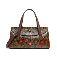 Tas Selempang Wanita Retro PU Harga Grosir dengan Logo Custom Kapasitas Besar Portabel untuk Penggunaan Sehari-hari