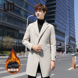 OEM服务男士时尚风衣-羊毛混纺长风风衣，加天鹅绒衬里 (商务和日常穿着大衣) - Product Image 3