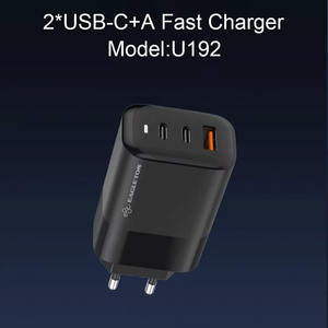 <span class=keywords><strong>65W</strong></span> US EU CN อะแดปเตอร์ที่ชาร์จติดผนังพร้อม3พอร์ต2C1A หลายช่อง USB Type C ที่ชาร์จ GAN สำหรับแล็ปท็อปและโทรศัพท์ - Product Image 4