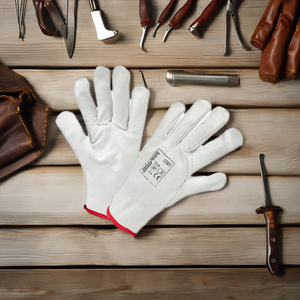 Gants de sécurité en cuir de grain de vachette de haute qualité Protection des mains du conducteur industriel anti-coupure pour la conduite de camion d'assemblage - Product Image 2