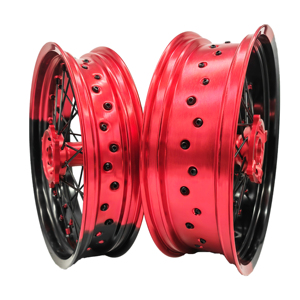 Ruedas de aleación de 17 pulgadas para moto <span class=keywords><strong>HONDA</strong></span>, juego de llantas Supermotard CRF110 CRF125 CRF250 CRF450 F, 1 unidad - Product Image 4