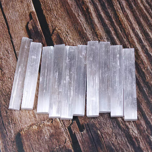 Bastoncini di Selenite bianca naturale bacchette Energy Reiki <span class=keywords><strong>cristalli</strong></span> grezzi striscia di Selenite di pietra grezza - Product Image 3