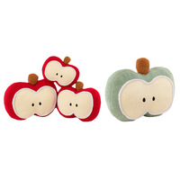 Groothandel Schattig Appel Pluche Speelgoed Zacht Gevuld Fruit Dierenknuffel voor Kinderen Baby Cadeau Hoge Kwaliteit Appel Pluche Speelgoed Mini Gevuld Speelgoed