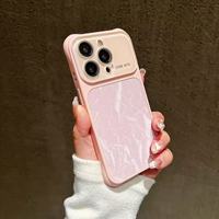 Étui de téléphone en cuir texturé de qualité supérieure pour iPhone 17 Pro Max 16 15 14 avec protection d'objectif en verre à grande fenêtre et coins renforcés antichoc