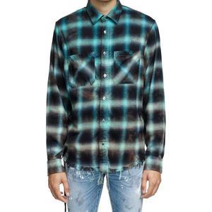 เสื้อเชิ้ตแฟลนเนลลายสก็อตดีไซน์เนอร์แฟชั่นผู้ชายคุณภาพสูงแบบใหม่ขายส่งตามสั่ง - Product Image 4