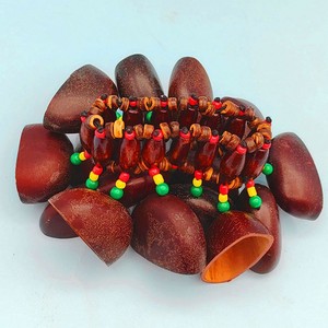 Bracelet en coquilles de noix Dora en gros, clochettes à main, accessoire d'instrument de percussion Djembé africain, bracelet tressé en corde de canard, chaîne de poignet - Product Image 6